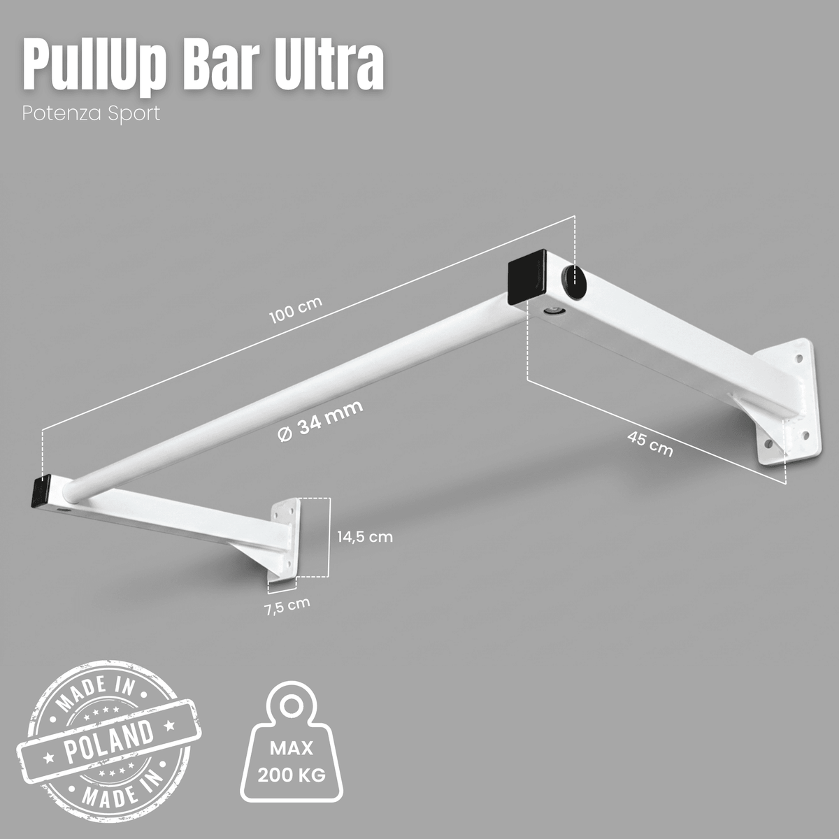 Dimensions de la barre de traction ULTRA